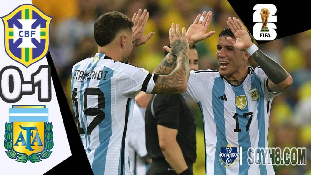 Resumen y Gol Brasil 0-1 Argentina Eliminatorias Sudamericanas
