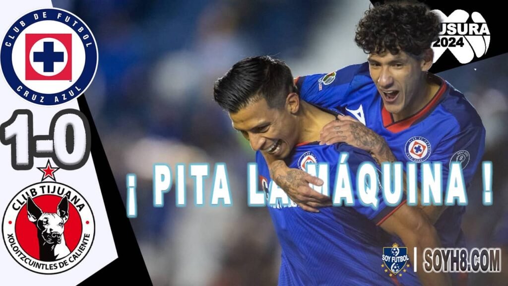 Resumen y Gol Cruz Azul vs Tijuana 1-0