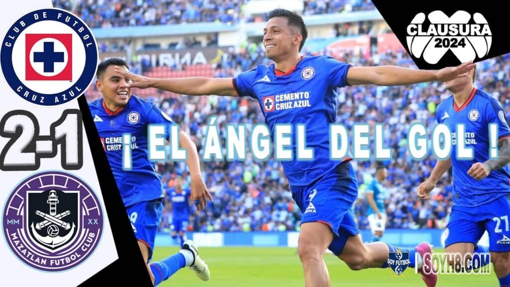 Resumen y Goles Cruz Azul vs Mazatlán 2-1