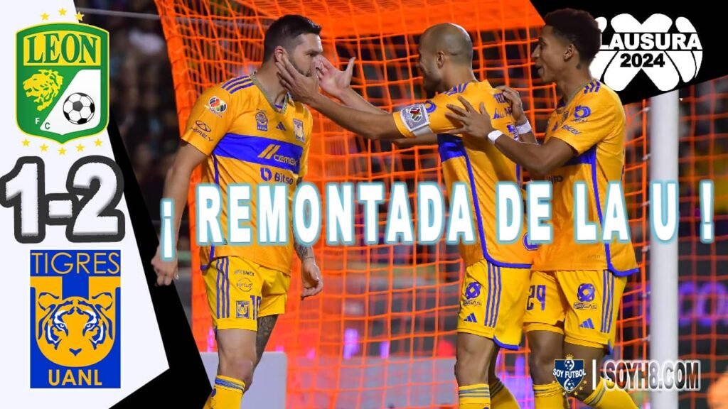 Resumen y Goles León vs Tigres 1-2