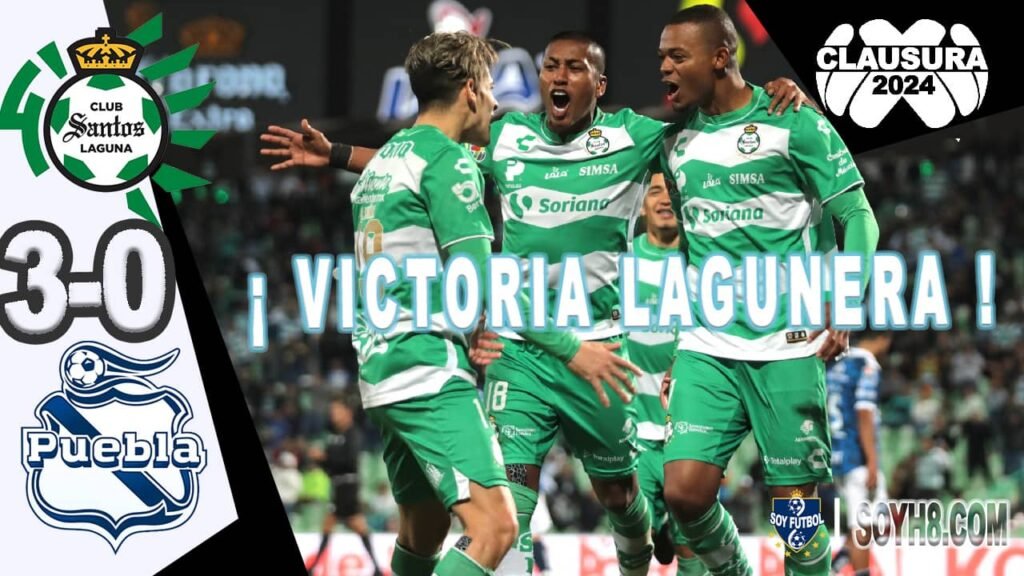 Resumen y Goles Santos Laguna vs Puebla 3-0