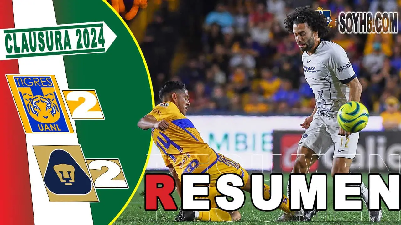 [Vídeo] Resumen y Goles Tigres vs Pumas 22 Liga de México Jornada 5