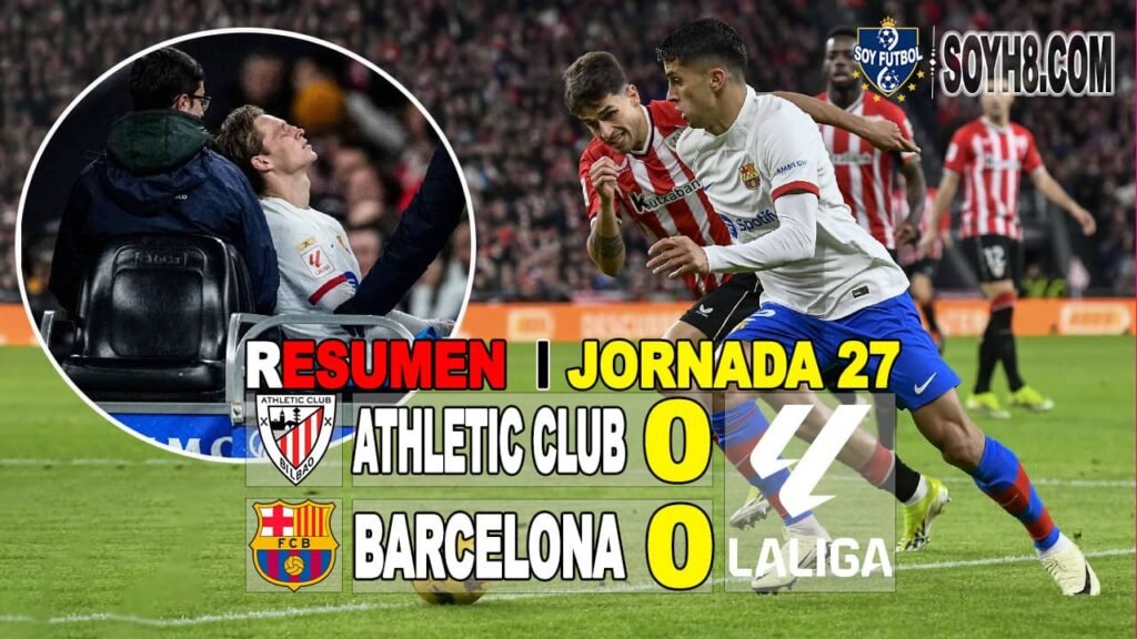 Resumen Athletic Club vs Barcelona 0-0