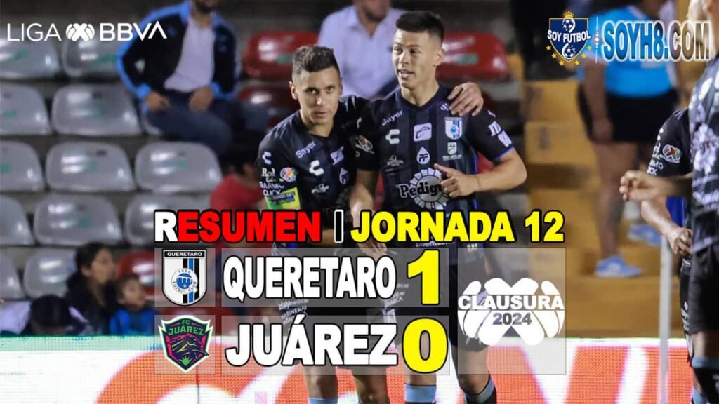 Resumen y Gol Querétaro vs Juárez 1-0