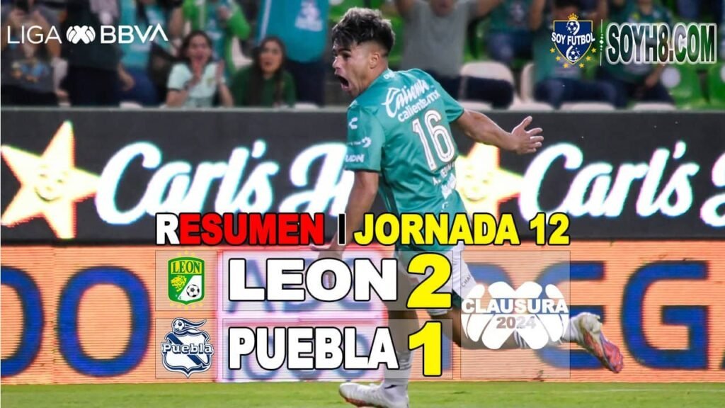 Resumen y Goles León vs Puebla 2-1
