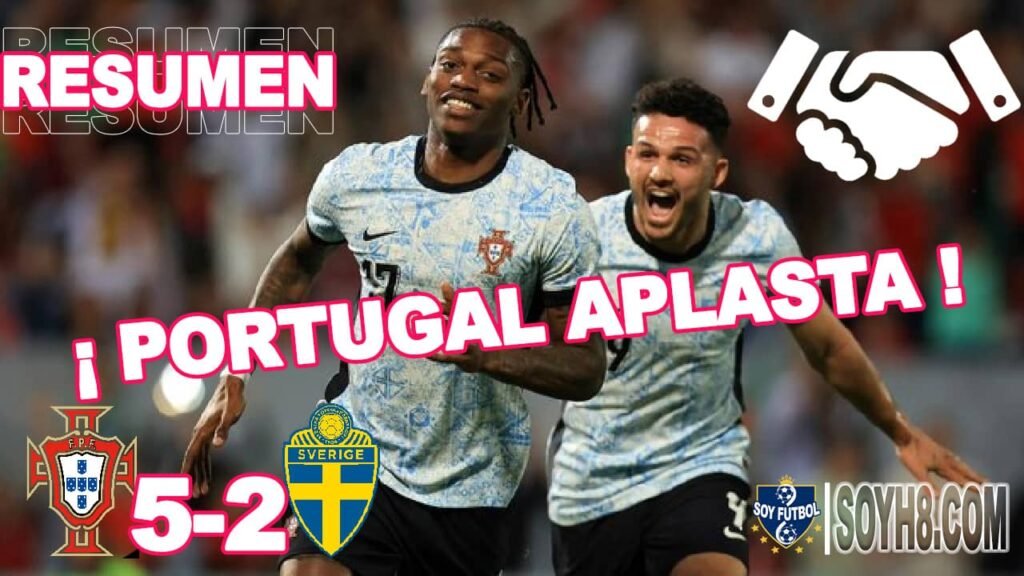 Resumen y Goles Portugal vs Suecia 5-2