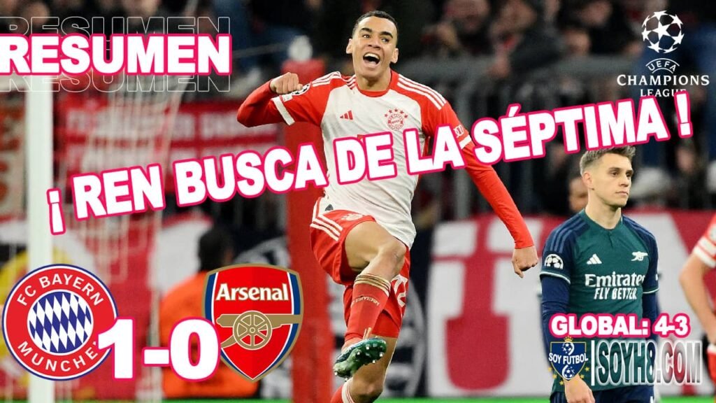 Resumen y Gol Bayern vs Arsenal 1-0