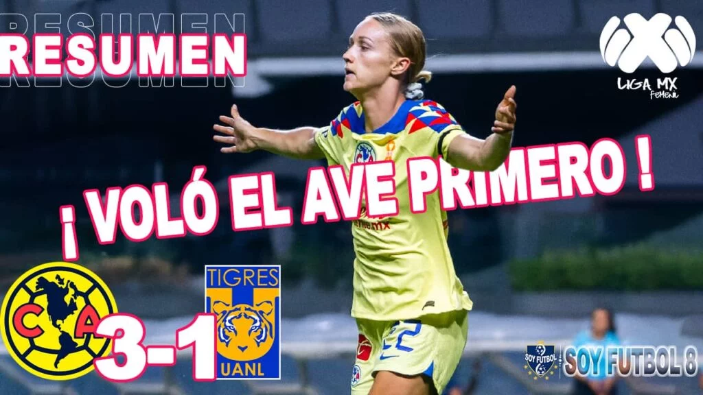 Resumen América vs Tigres Liga MX Femenil 3-1 Semifinal