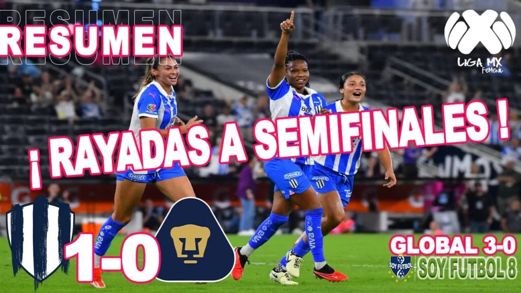 Resumen y Gol Rayadas vs Pumas 1-0 Liga MX Femenil