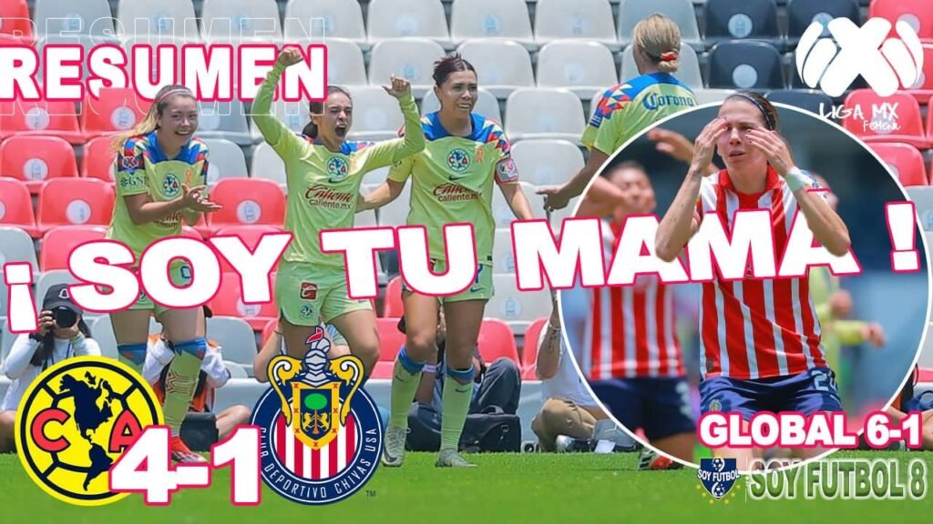 Resumen y Goles América vs Chivas Liga MX Femenil 4-1