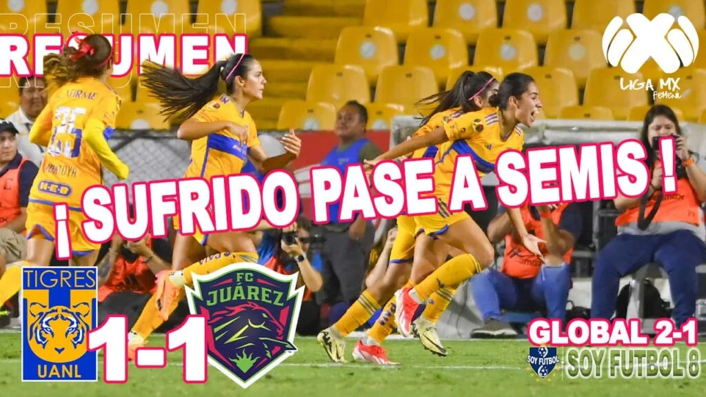 Resumen y Goles Tigres vs Juárez Liga MX Femenil 1-1