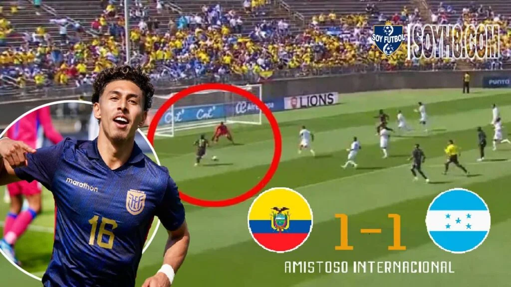 Gol tempranero de Ecuador en el partido amistoso